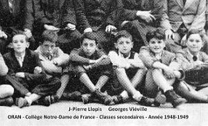 Oran - Rue Inkermann - College N.D. de France2 - Annee 1948-49